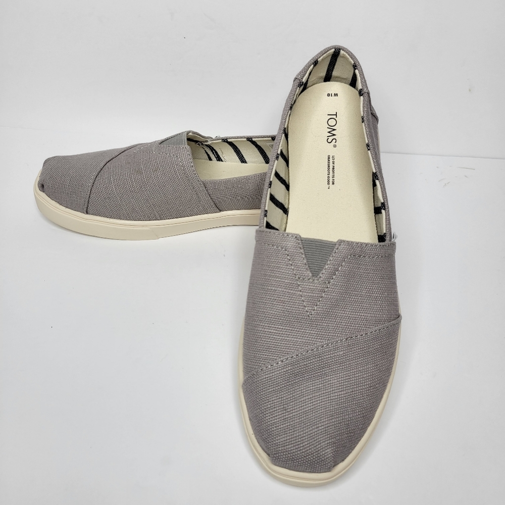 Toms Alpargata Eco Heritage Canvas Slip On Woman's Shoes Size: 10 NWOT